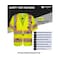 Northmon Safety Hi Vis Short Sleeve Mesh Safety Vest - ANSI Class 3 - Large NM-SV-102-YW-L - alternate 5